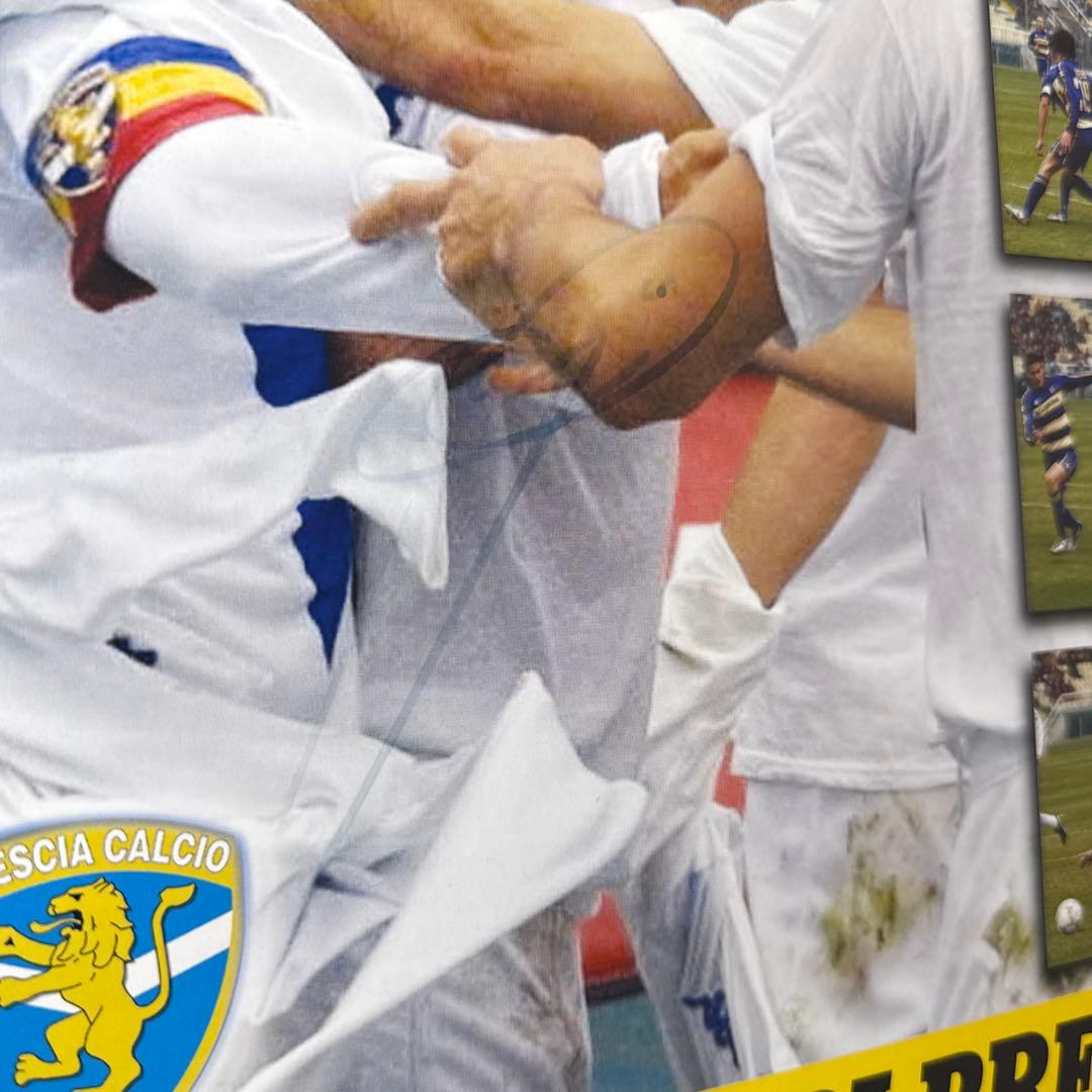 LCG証明書付！ 直筆サイン ロベルト・バッジョ ポスター サッカー 約A3