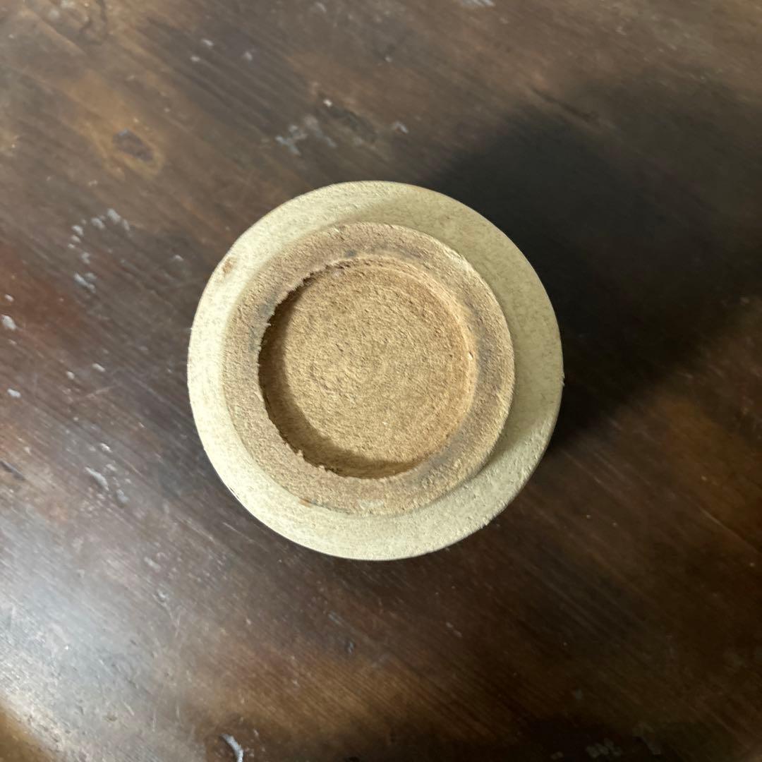 アンティーク輪線文　蓋物　古瀬戸　花器　古道具　骨董　検:白洲正子　秦秀雄　李朝