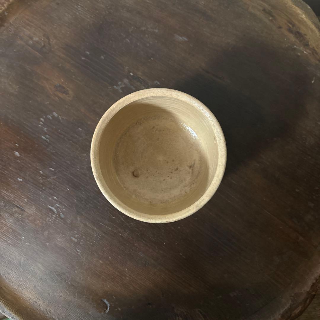 アンティーク輪線文　蓋物　古瀬戸　花器　古道具　骨董　検:白洲正子　秦秀雄　李朝