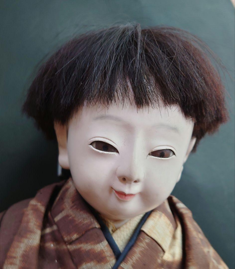 修復済（三代目東光様）市松人形　廣本乾随　大正期　福耳　長羽織　縮緬の長襦袢