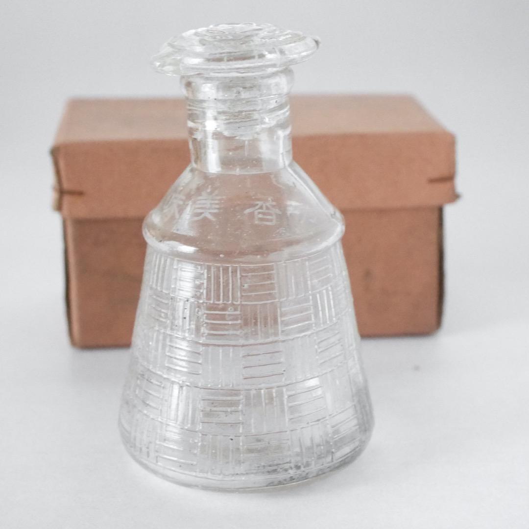 チキンソースの醤油瓶 醤油差し レトロ ガラス瓶 元箱