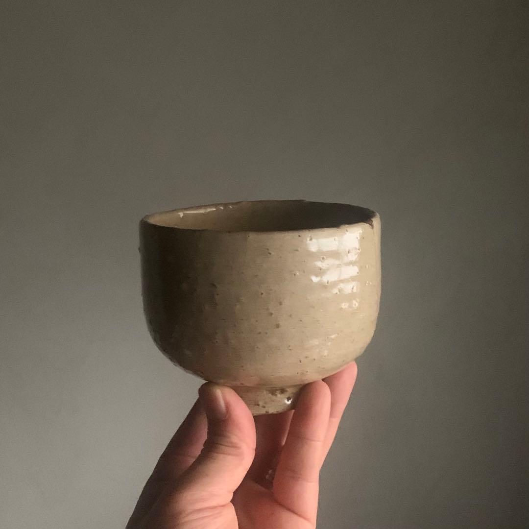 佳き高台の 萩焼 茶碗 茶道具 古道具 アンティーク