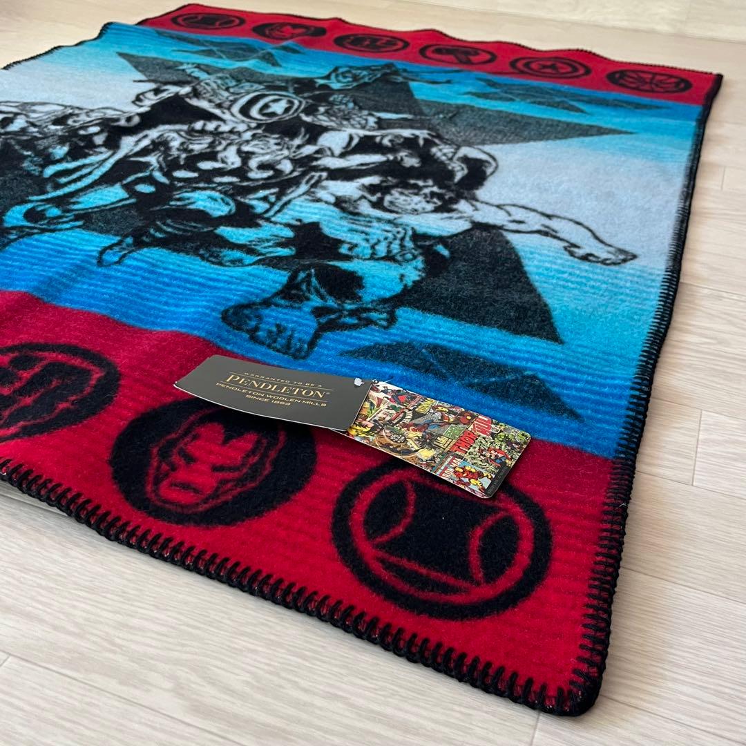 希少 未使用タグ付 PENDLETON × MARVEL ブランケット キャンプ