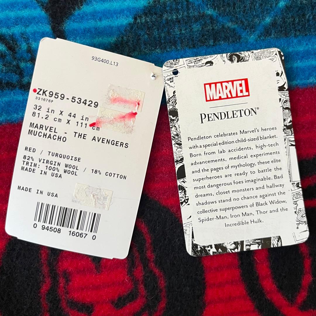 希少 未使用タグ付 PENDLETON × MARVEL ブランケット キャンプ