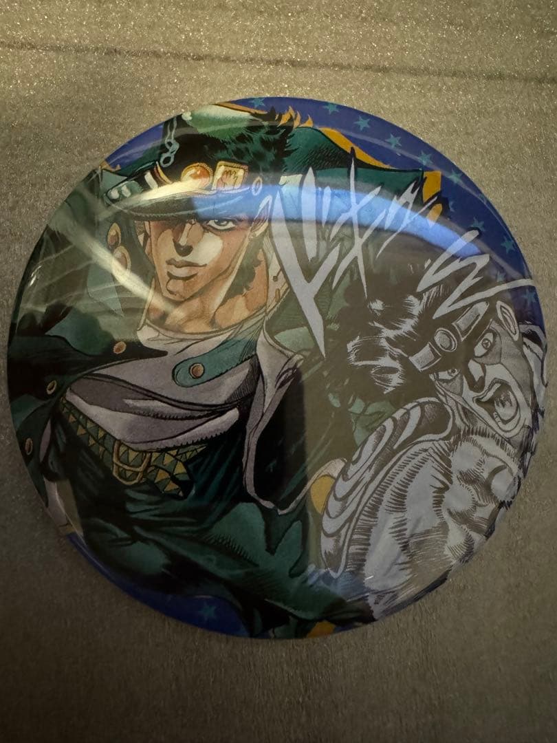 ジョジョ展 荒木飛呂彦原画展 3部　空条承太郎 ジョジョの奇妙な冒険缶バッジ