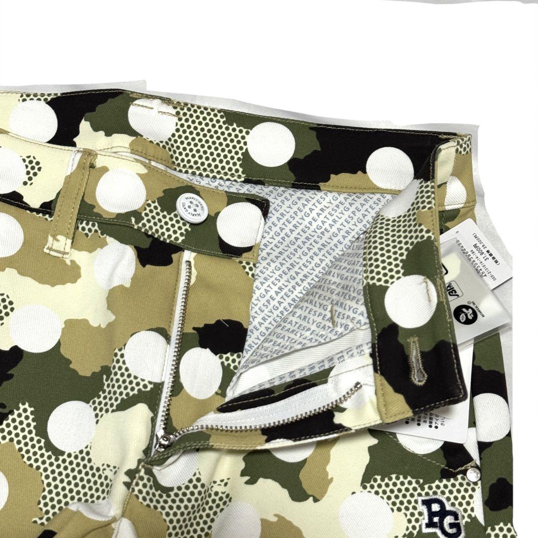 新品タグ付 パーリーゲイツ 22年 ドット迷彩柄 ゴルフパンツ 0サイズ