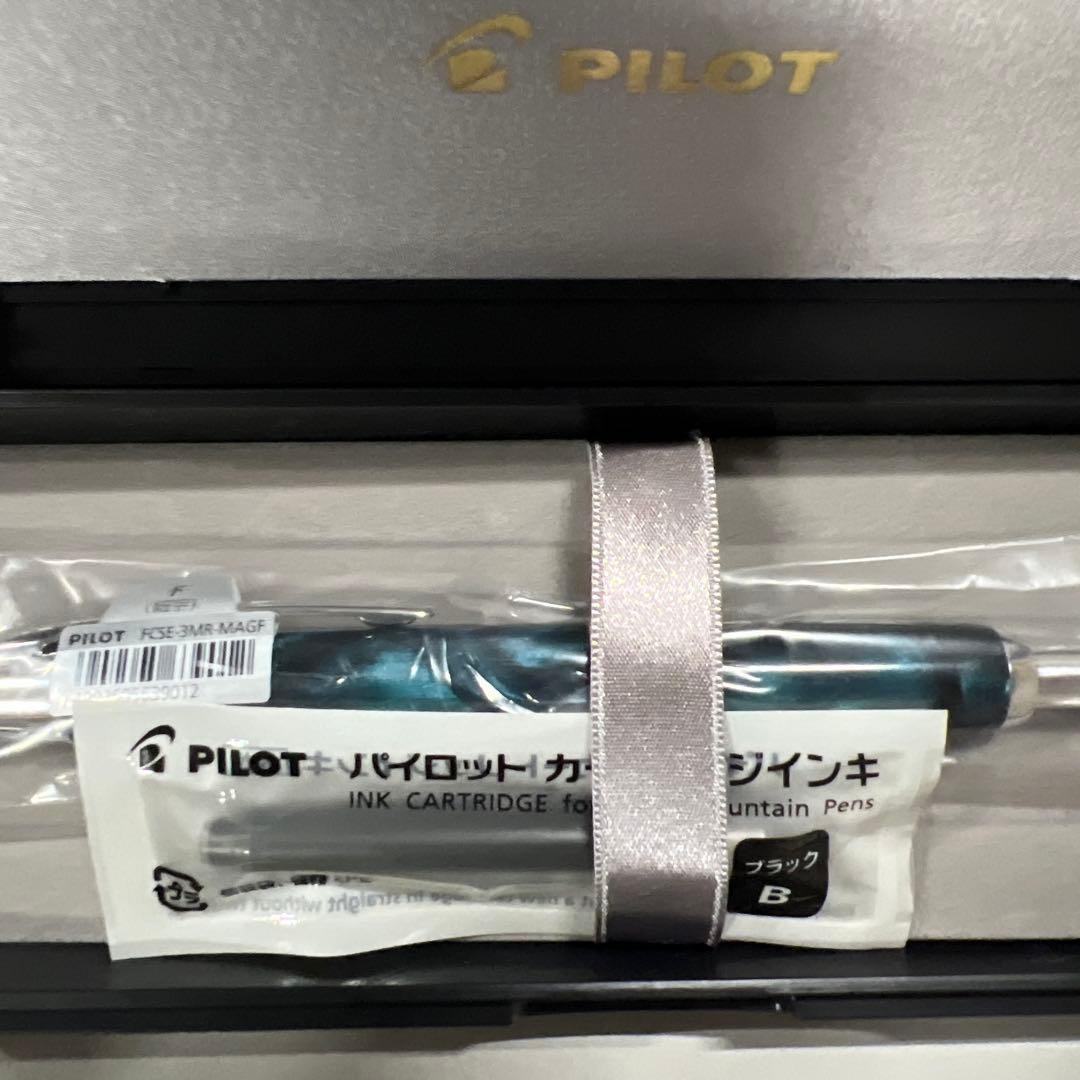 PILOT 万年筆 キャップレスSE MAG F マーブルグリーン