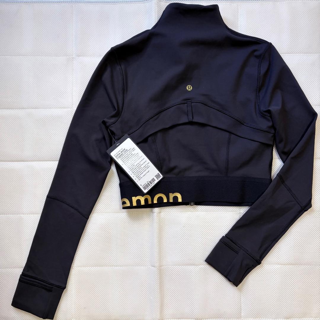 新品19800円 限定品 ルルレモン ディファイン ジャケット クロップ 6 黒