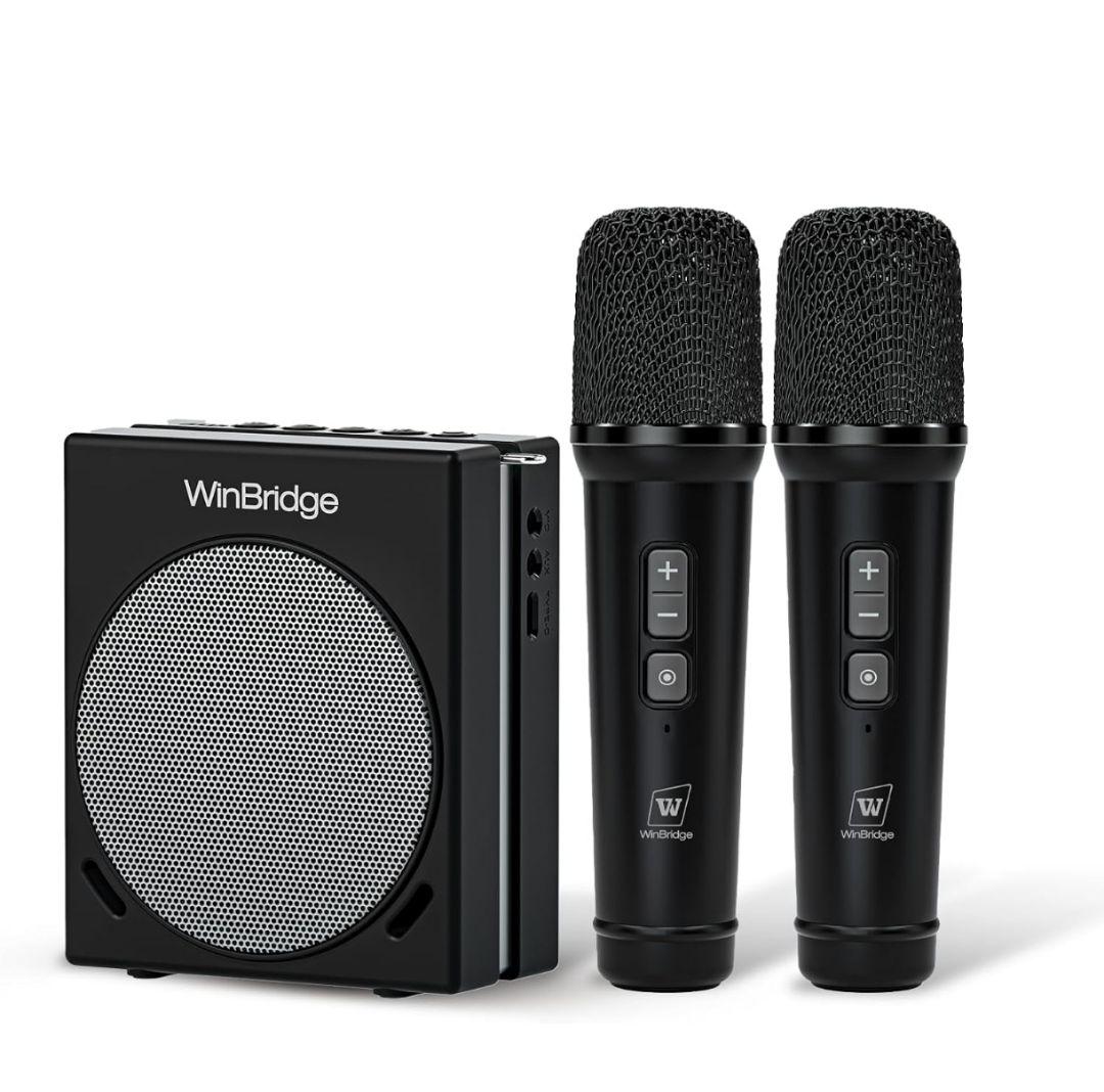WWINBRIDGE 大音量 ポータブル拡声器 スピーカー ハンドマイク付き