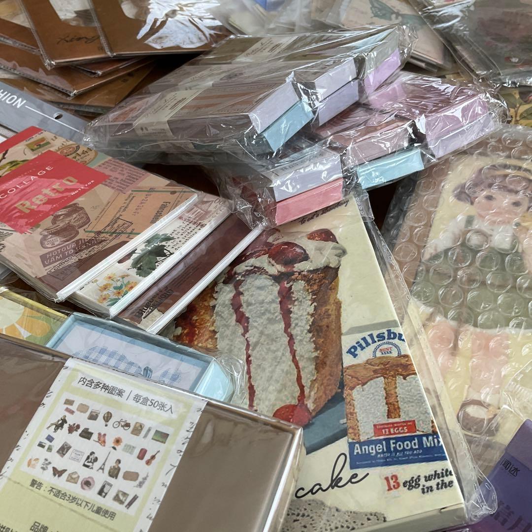 海外文具特大まとめ売り1●新品●コラージュ素材大量★大容量セット