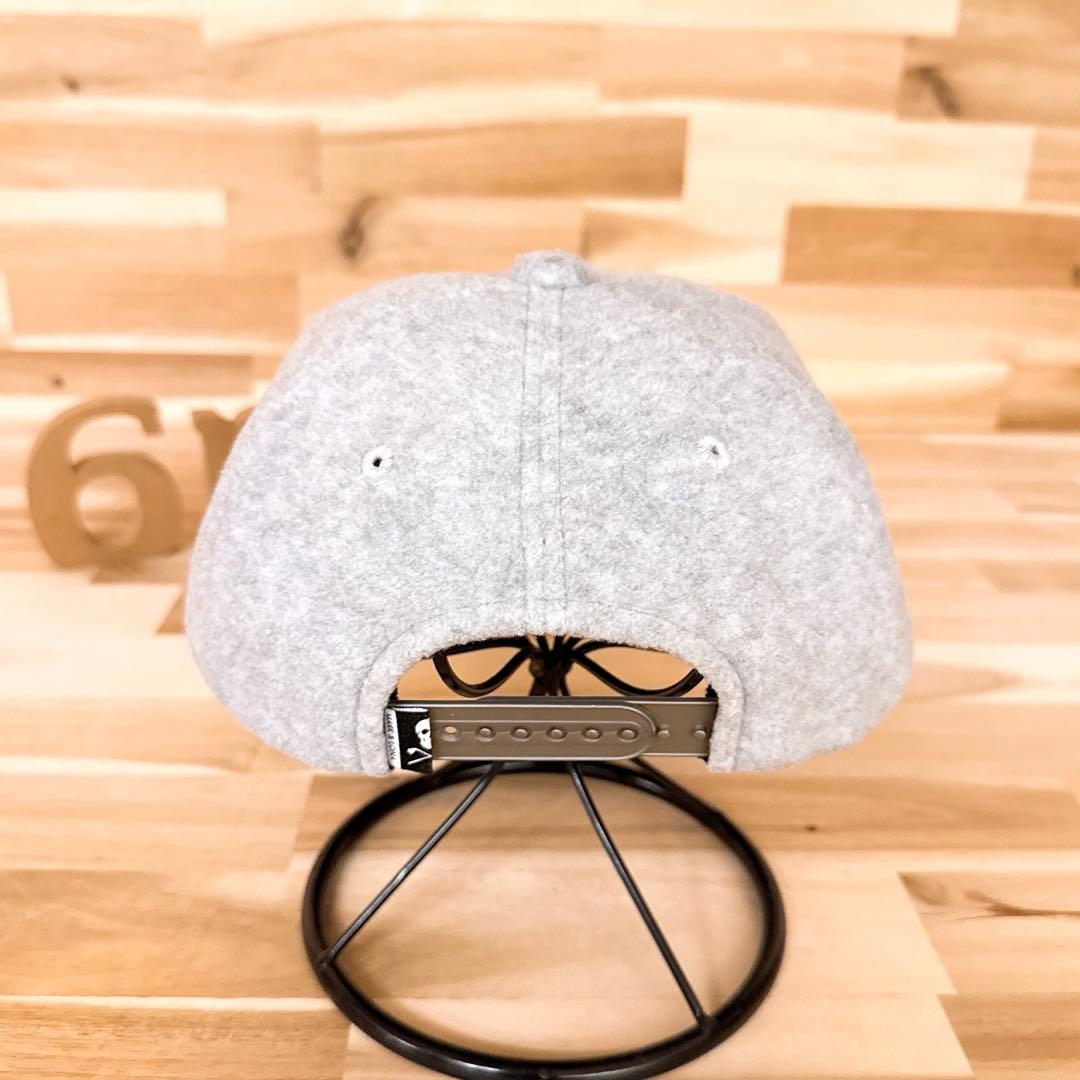 レア/廃番【マークアンドロナ】スカル ロゴ フリース キャップ ゴルフ グレー