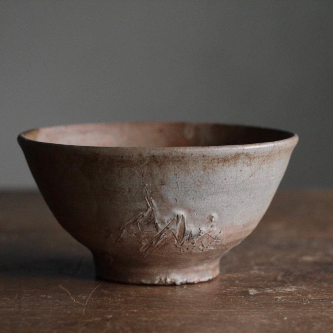 李朝 堅手 茶碗 朝鮮美術 古美術 古道具 アンティーク 茶道具 李朝茶碗
