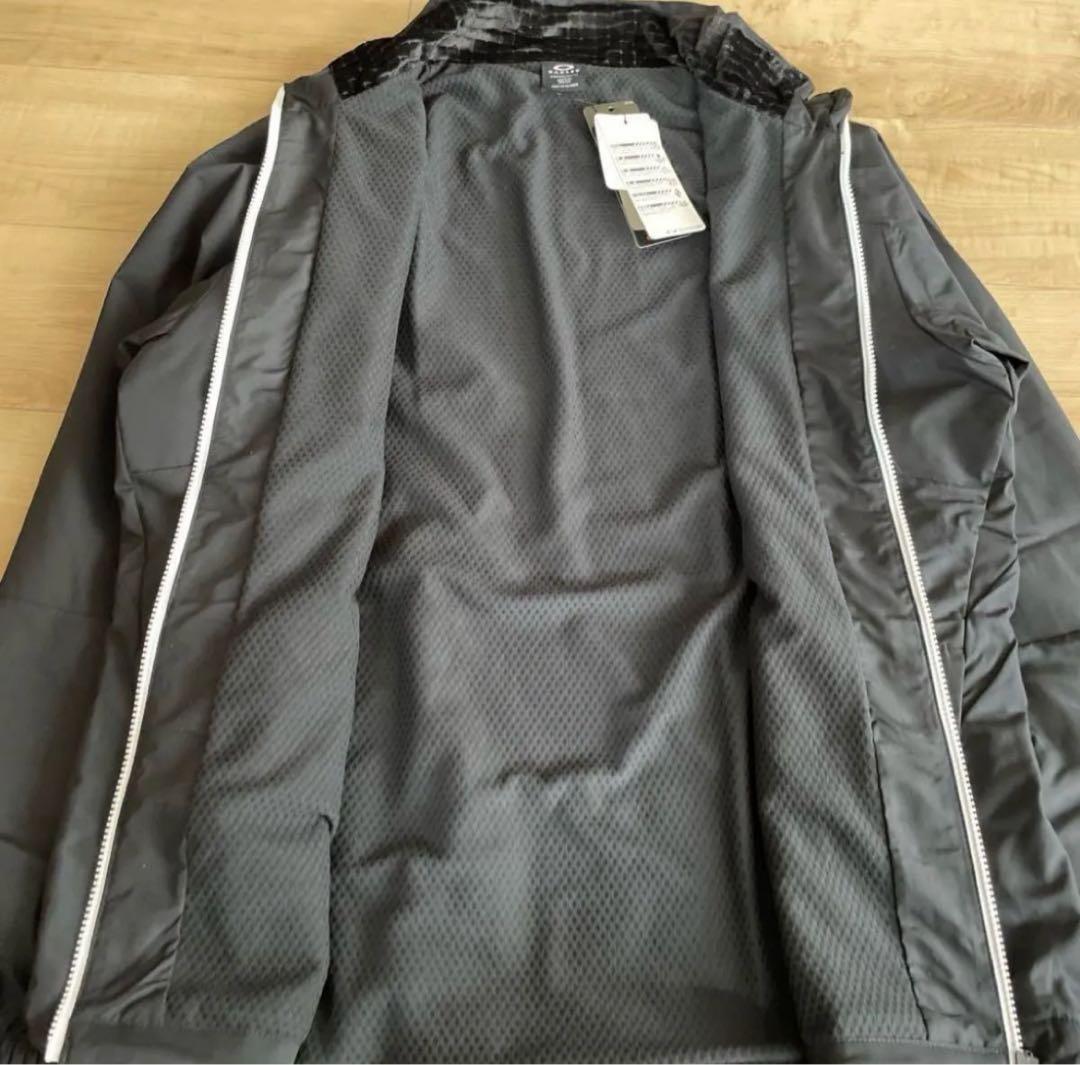 オークリー　メンズ　ウィンドブレーカー　軽量　撥水　ブラック　黒　上下　M