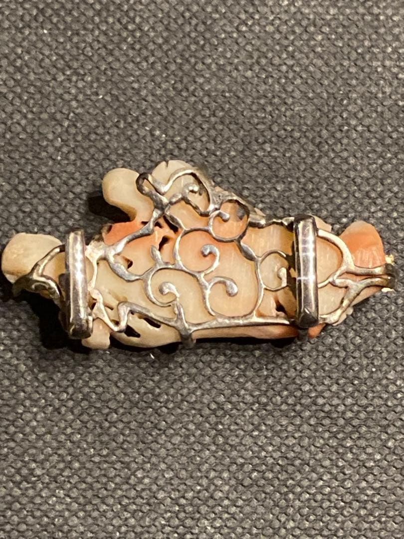 【激レア】本珊瑚　帯留　希少