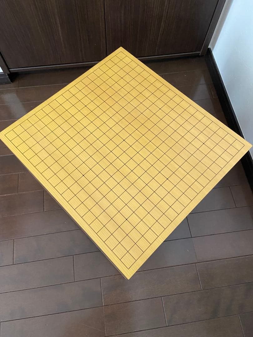 極上品 日本画家 野畑直子作 金地漆絵四季花鳥図碁盤 （囲碁）