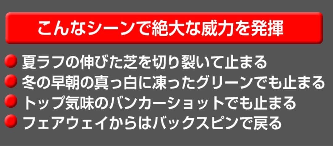 【左 誕生】世界最多角溝で超絶バックスピン! ダイナミクス ハイスピンウェッジ