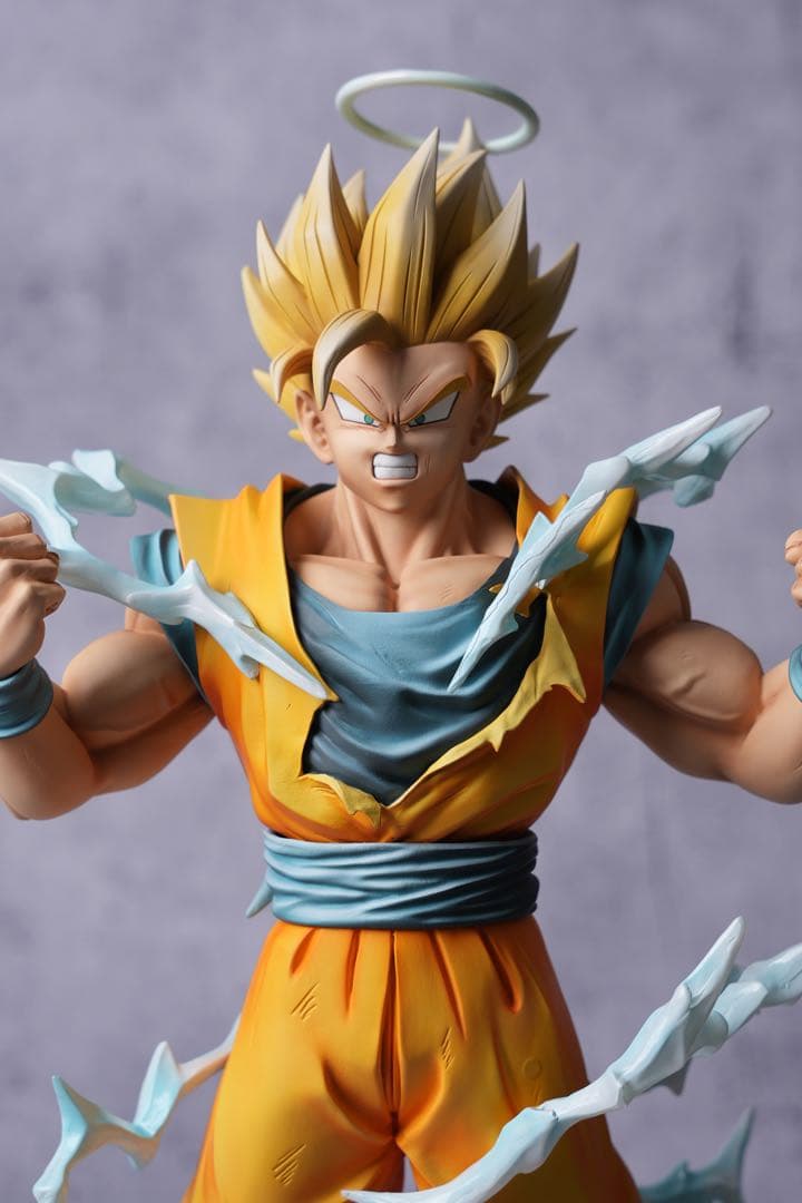 ドラゴンボール 初の超サイヤ人孫悟空 超サイヤ人2の形態運命の対決フルリペイント