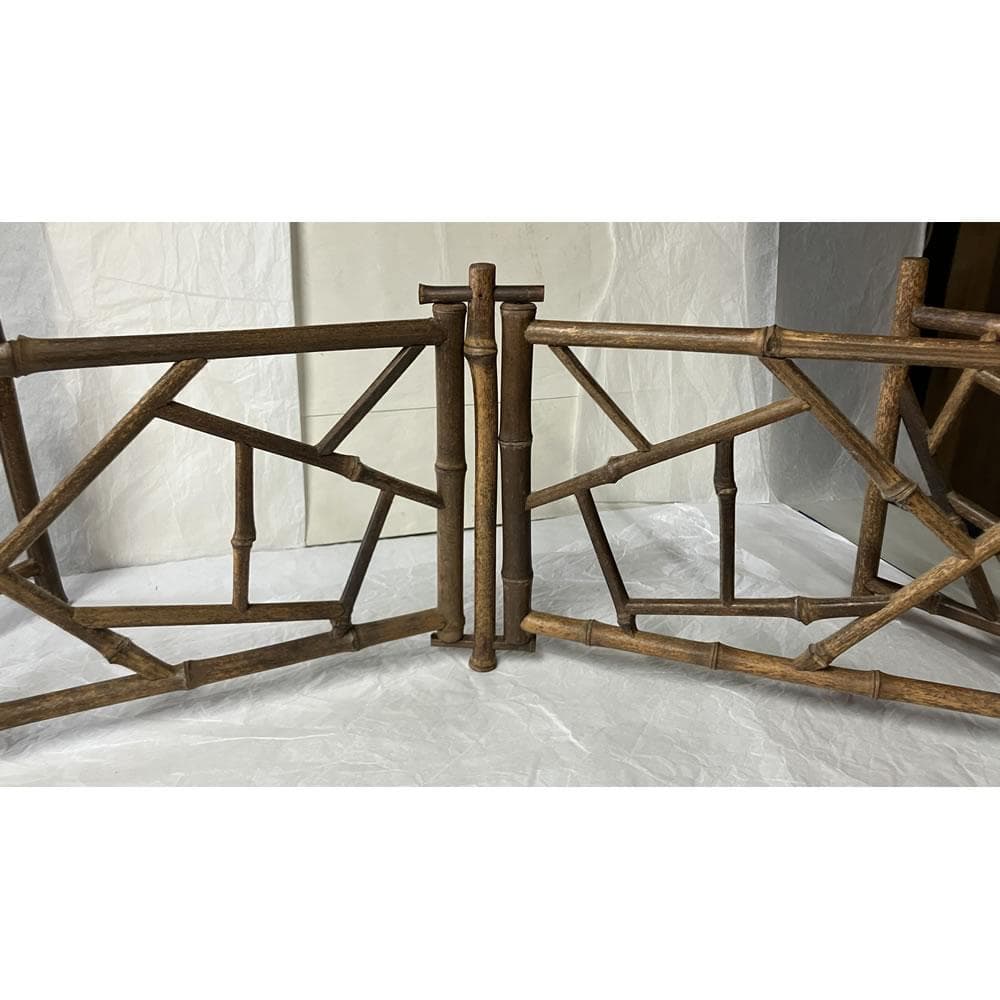 w162 竹製 氷裂結界 炉屏 結界 衝立 煎茶道具 茶道具