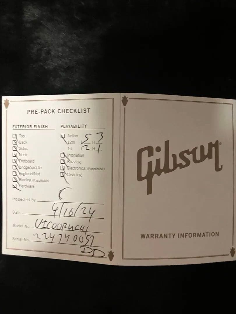 ギター Gibson Victory Dark Green Satin