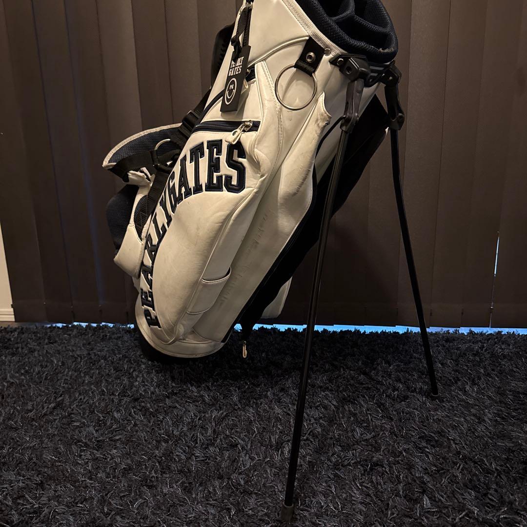 値下げ！PEARLY GATES キャディバッグ 89 ホワイト　ネイビー