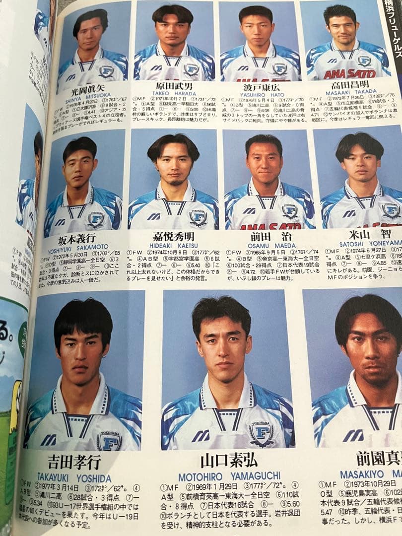 貴重！サッカーダイジェスト特別増大号　1996Jリーグ選手名鑑