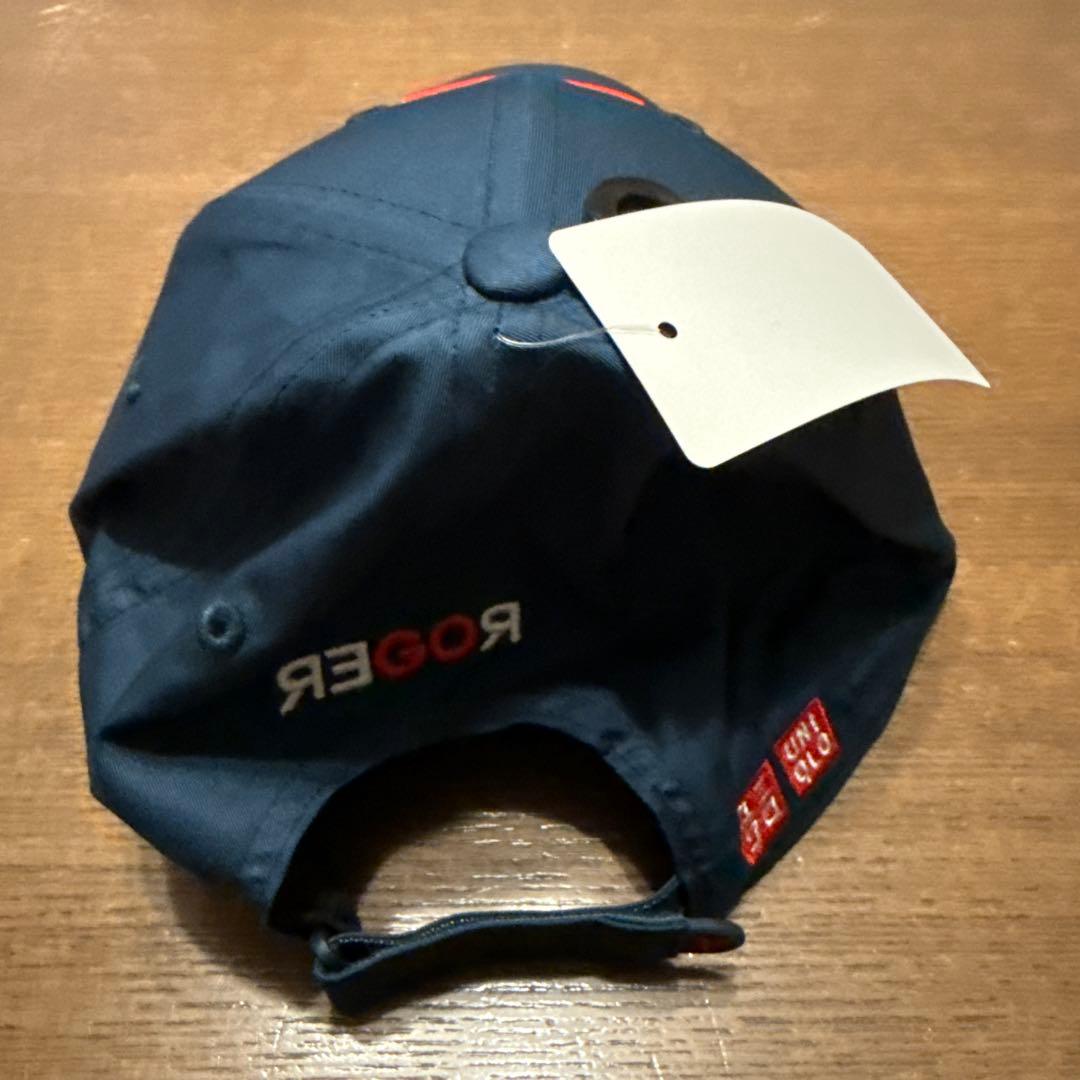 ユニクロ　フェデラー　RF　帽子　68ブルー　新品タグ付き
