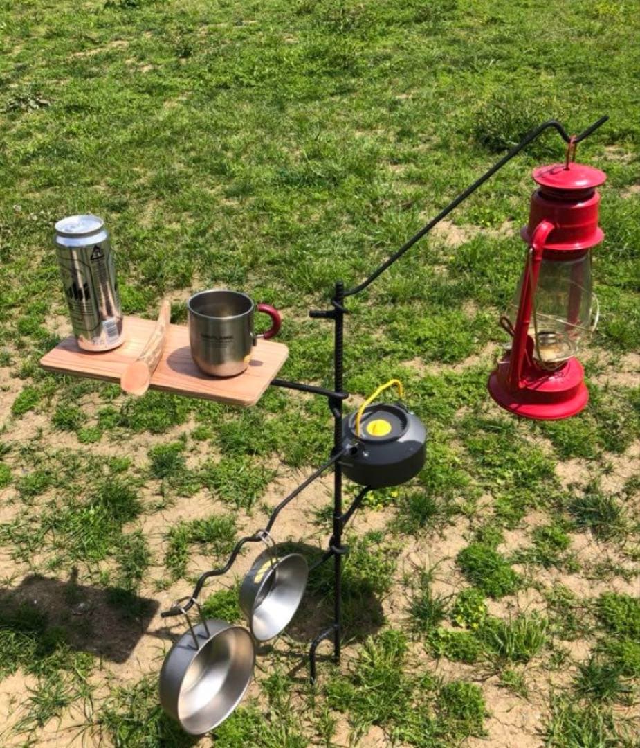 コンパクト焚き火ハンガー