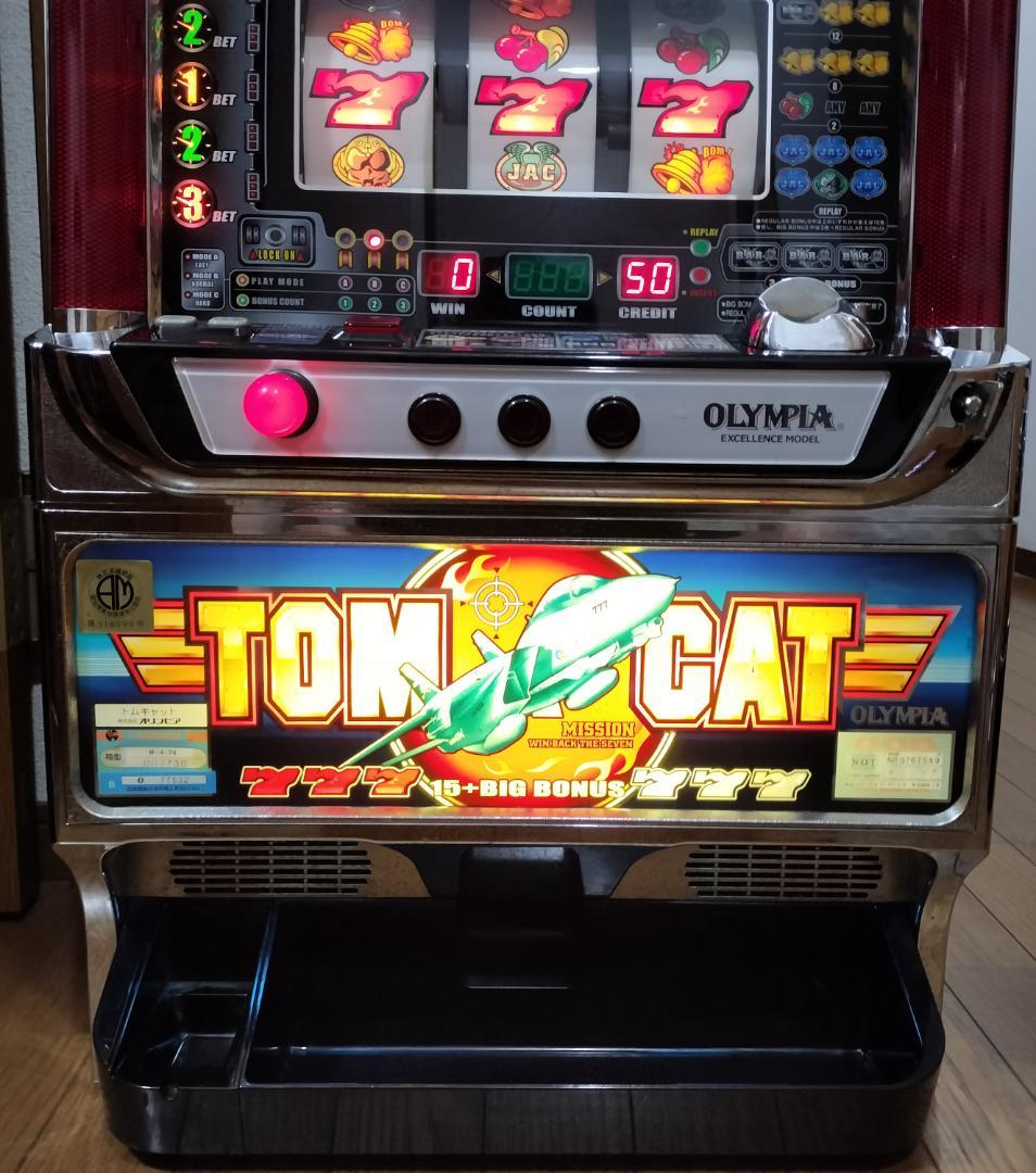 【パチスロ実機】オリンピア★トムキャット【オートプレイ付不要機付】４号機