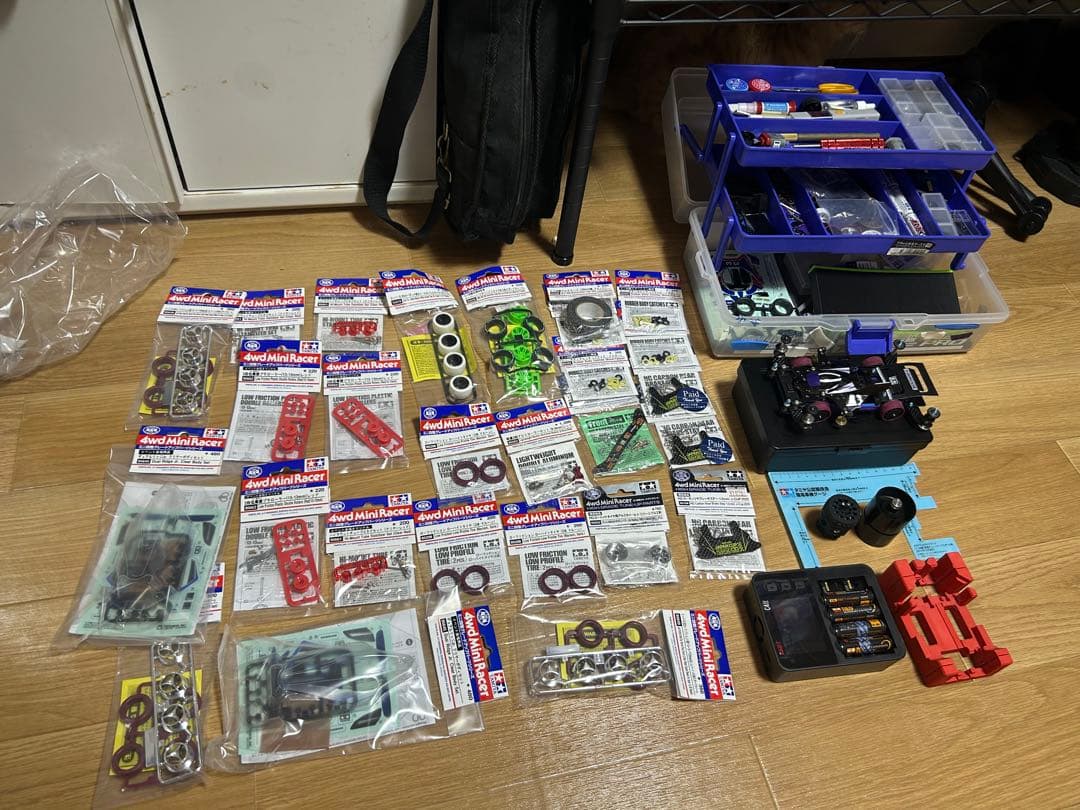 ミニ四駆引退セット　MSフレキ車体や限定パーツ人気治具等多数