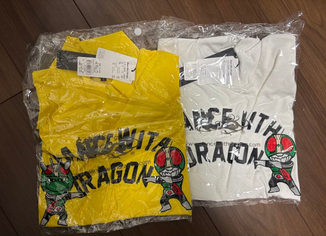 特価ダンスウィズドラゴン×仮面ライダーコラボモックシャツ2点セット　サイズM