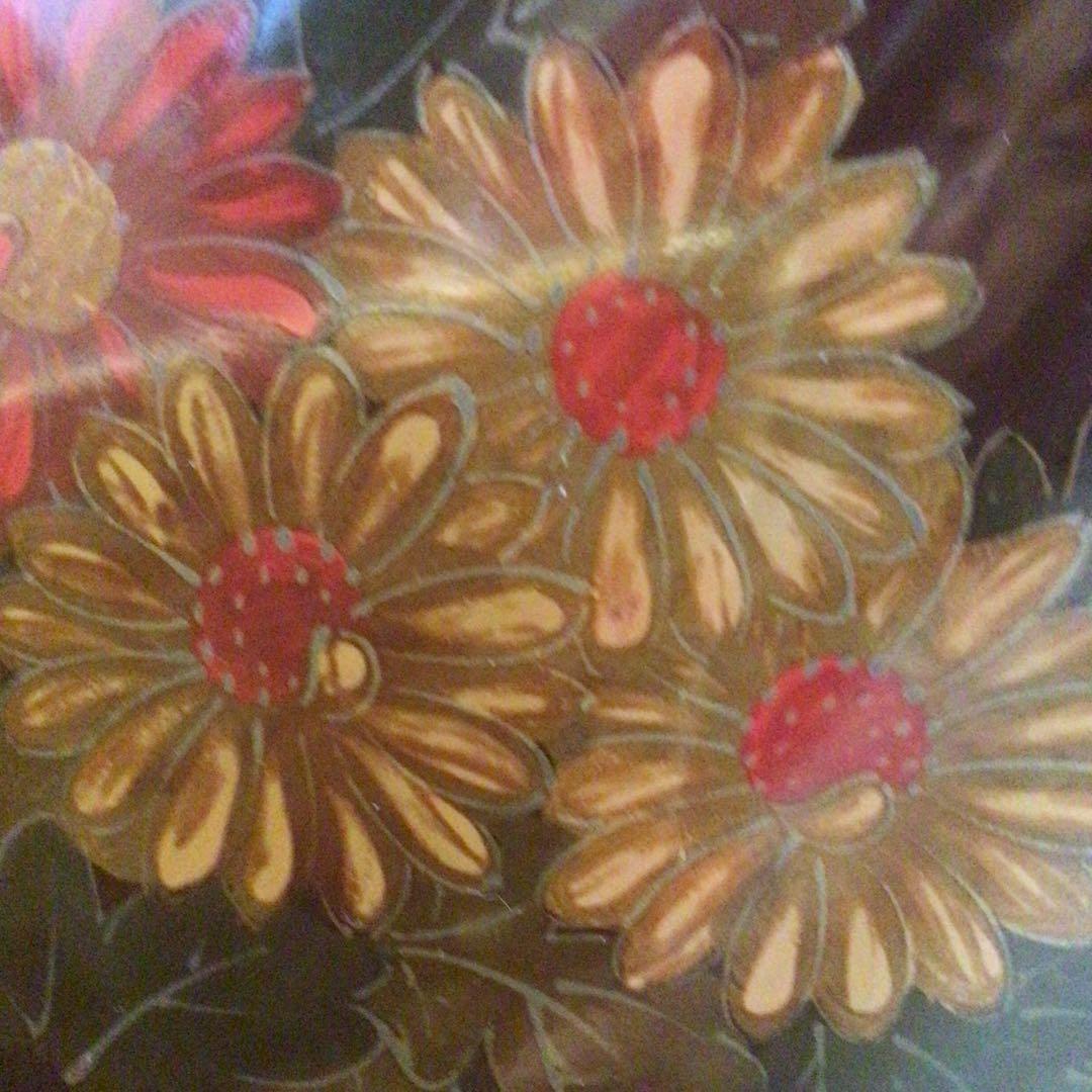 アンティーク　輪島塗り　火鉢　大型　五徳と火箸　木箱付き