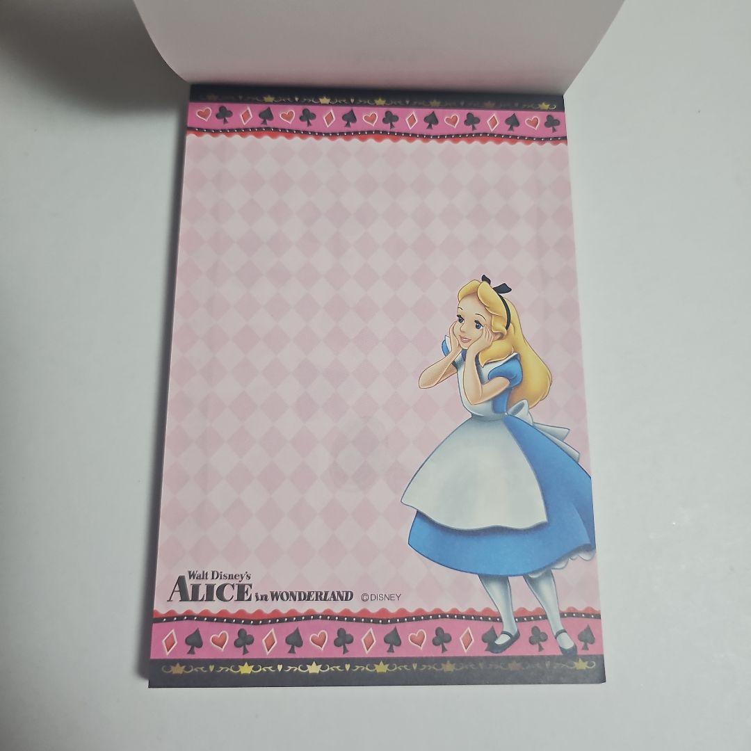 レア ディズニー 不思議の国のアリス メモ帳