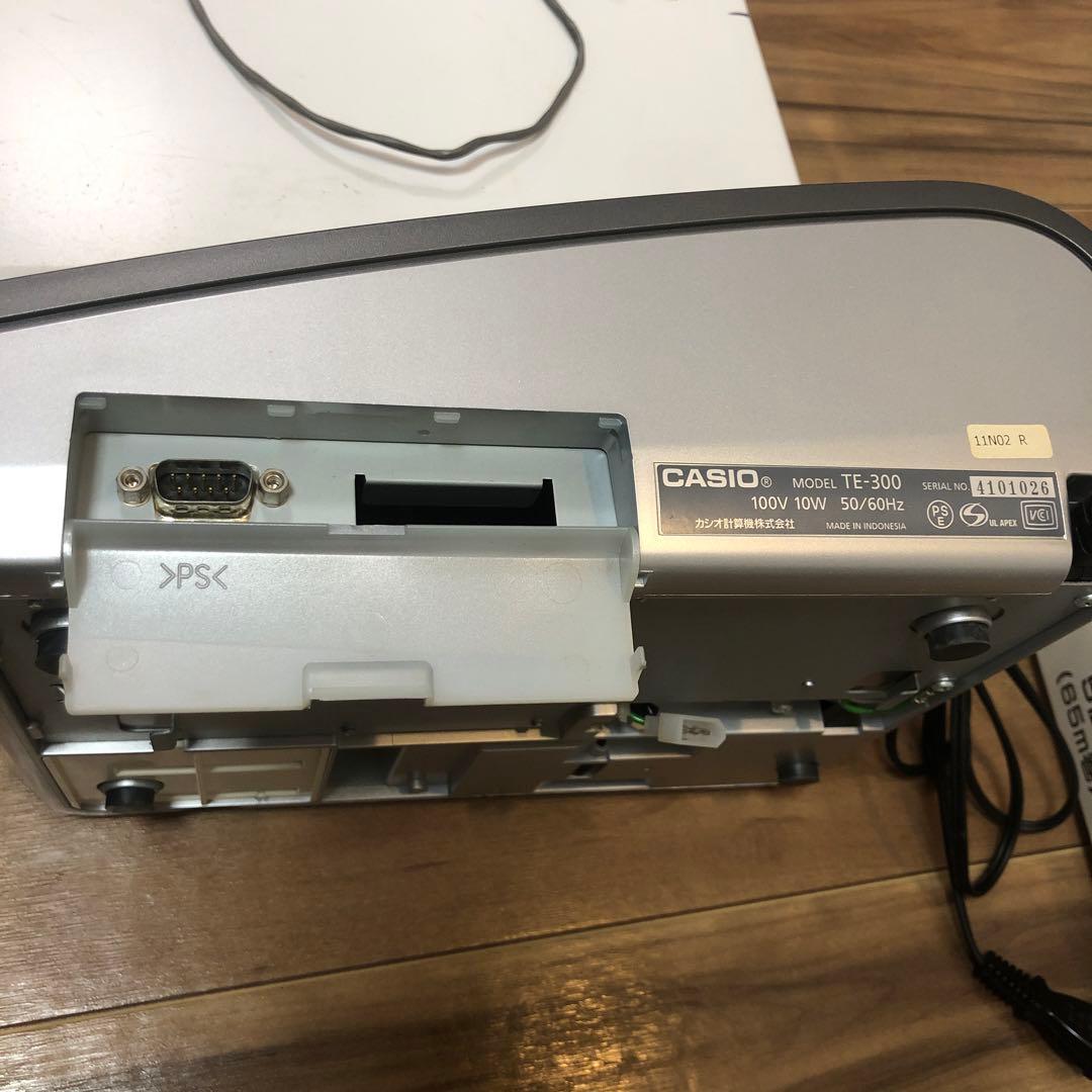 CASIO TE-300 レジスター⭐︎取扱説明書付き⭐︎ロール紙付き