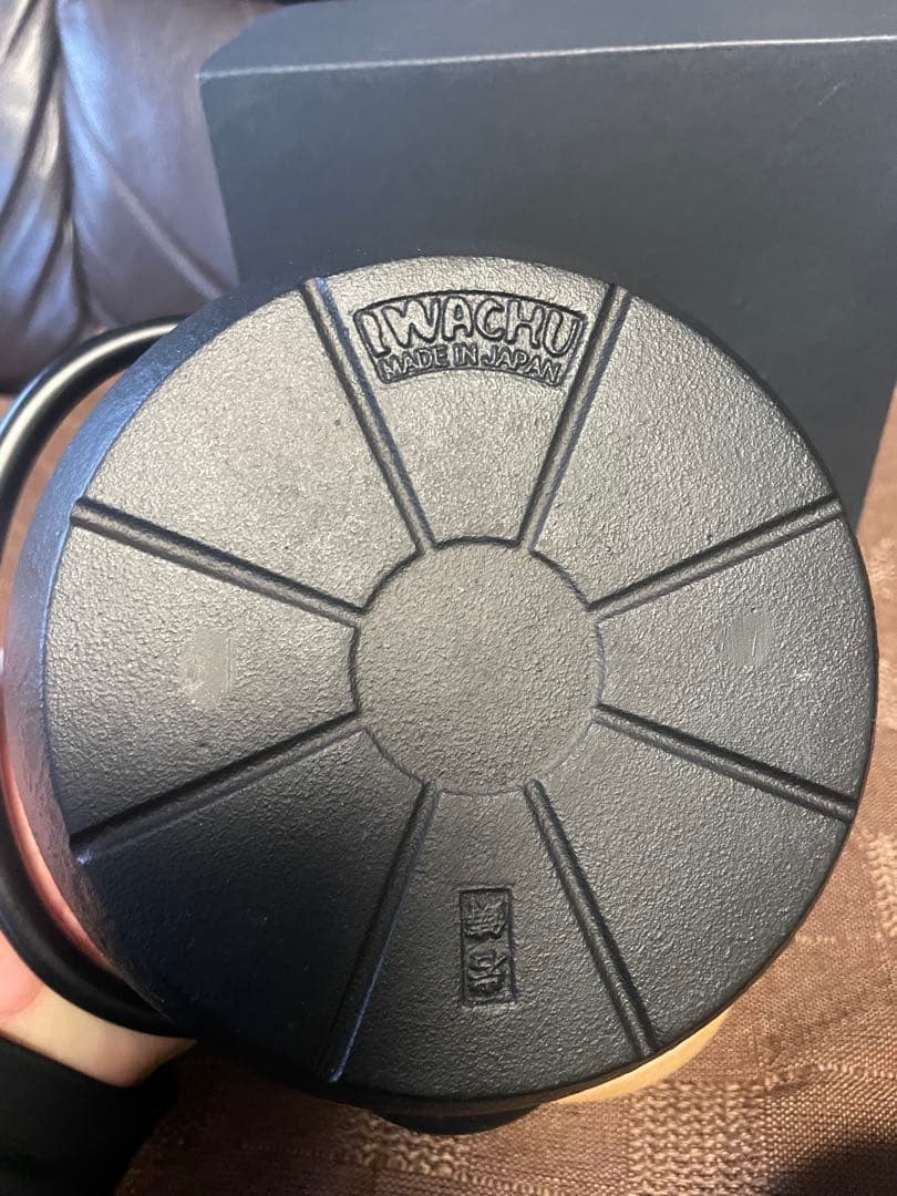 岩鋳 鉄瓶 7型アラレIH対応（内面釜焼）