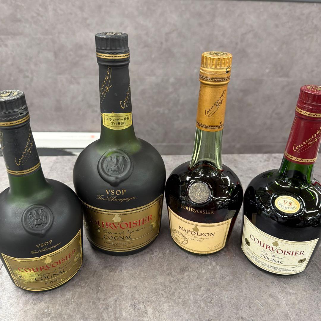 古酒　NAPOLEON　COGNAC　COURVOISIER　クルボアジェ　4本