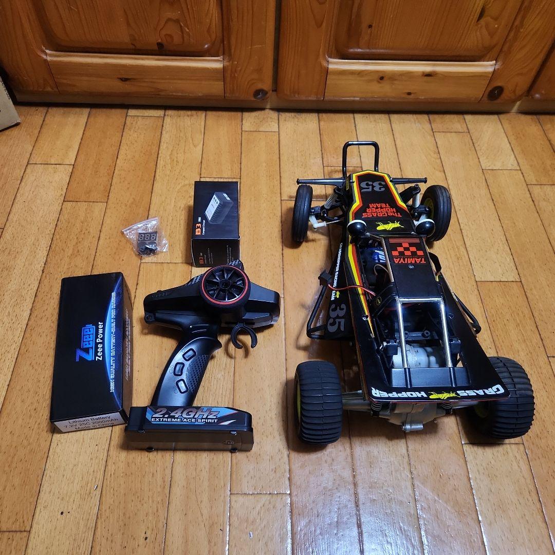 タミヤ バギー フルセット　グラスホッパー　ブラック　ボディ　　　TAMIYA