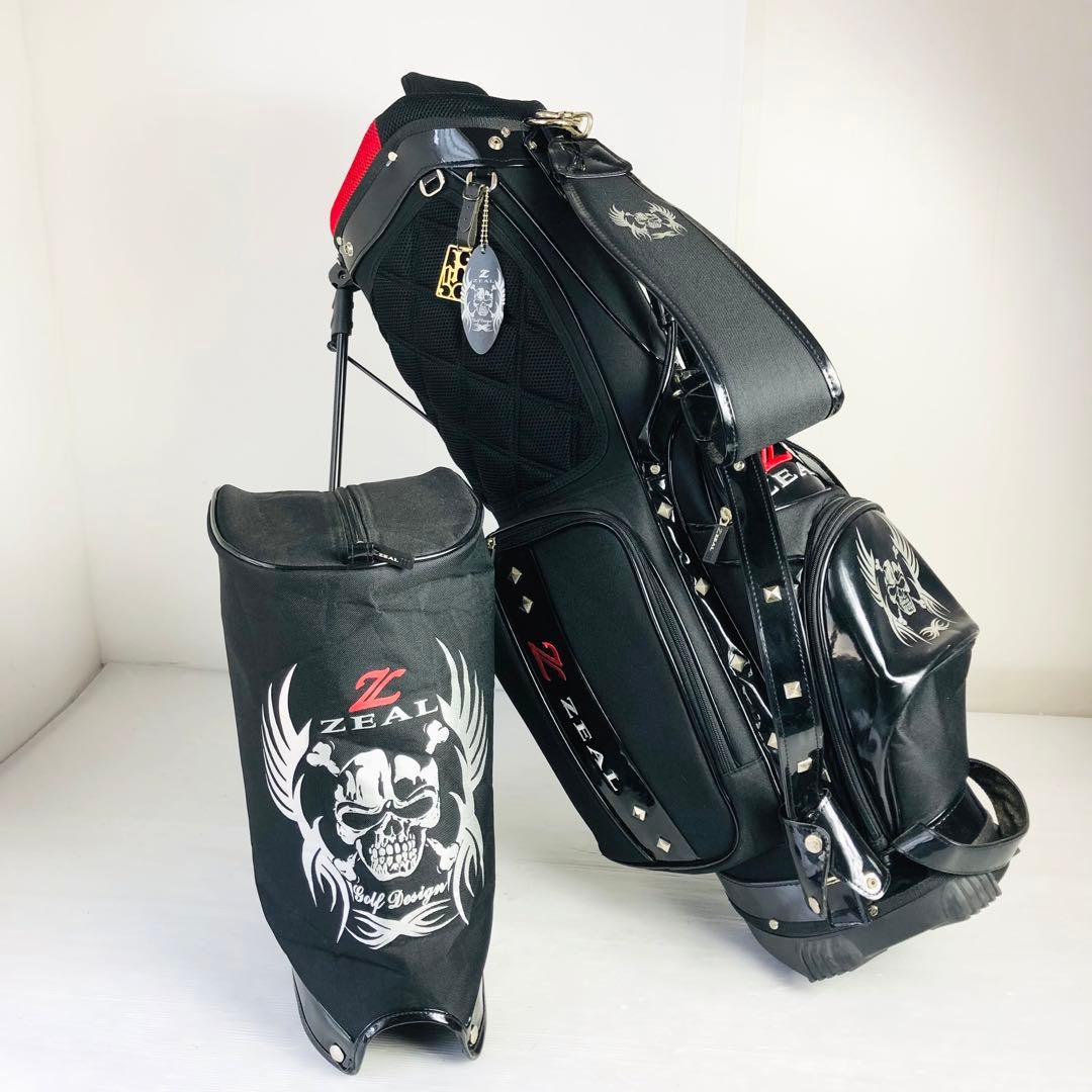 ジール ゴルフバッグ キャディバッグ スタンドタイプ ブラック