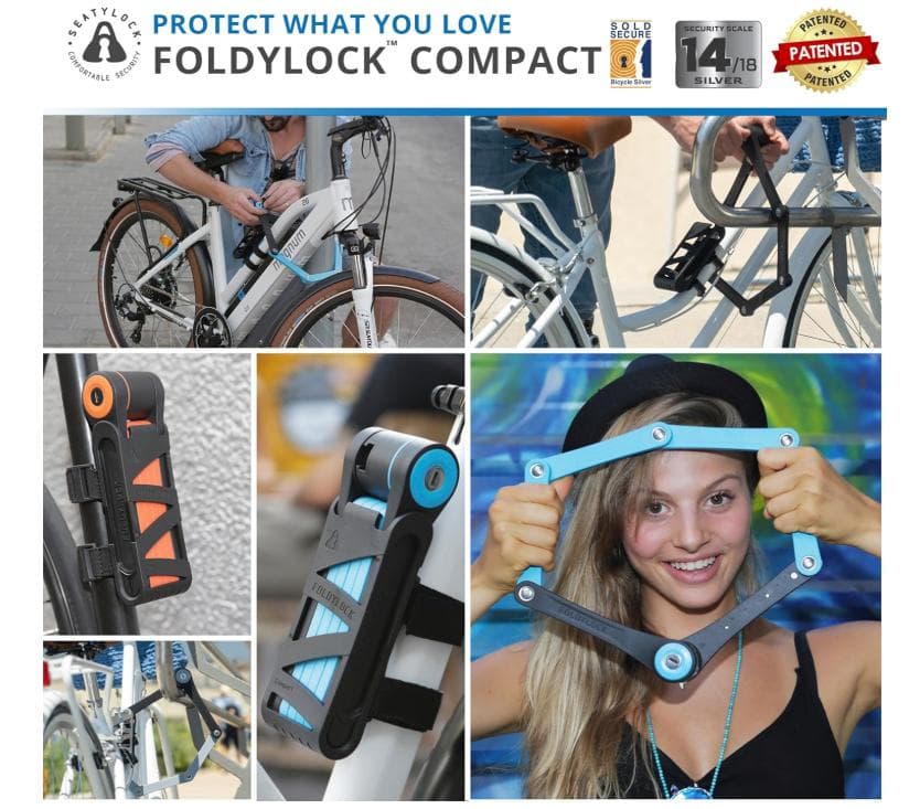 SEATYLOCK FOLDYLOCK　コンパクト　オレンジ　自転車ロック
