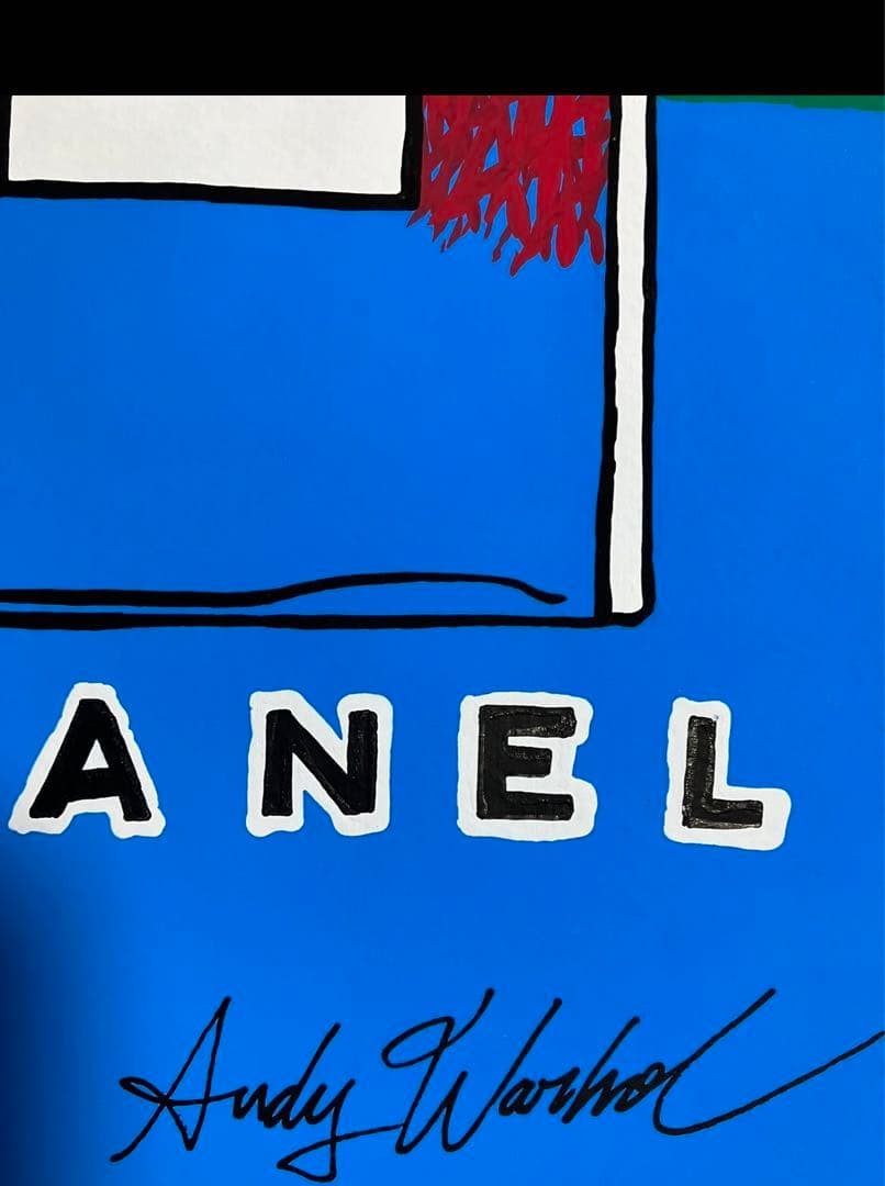 アンディウォーホル　4 水彩画　ブランドオマージュ