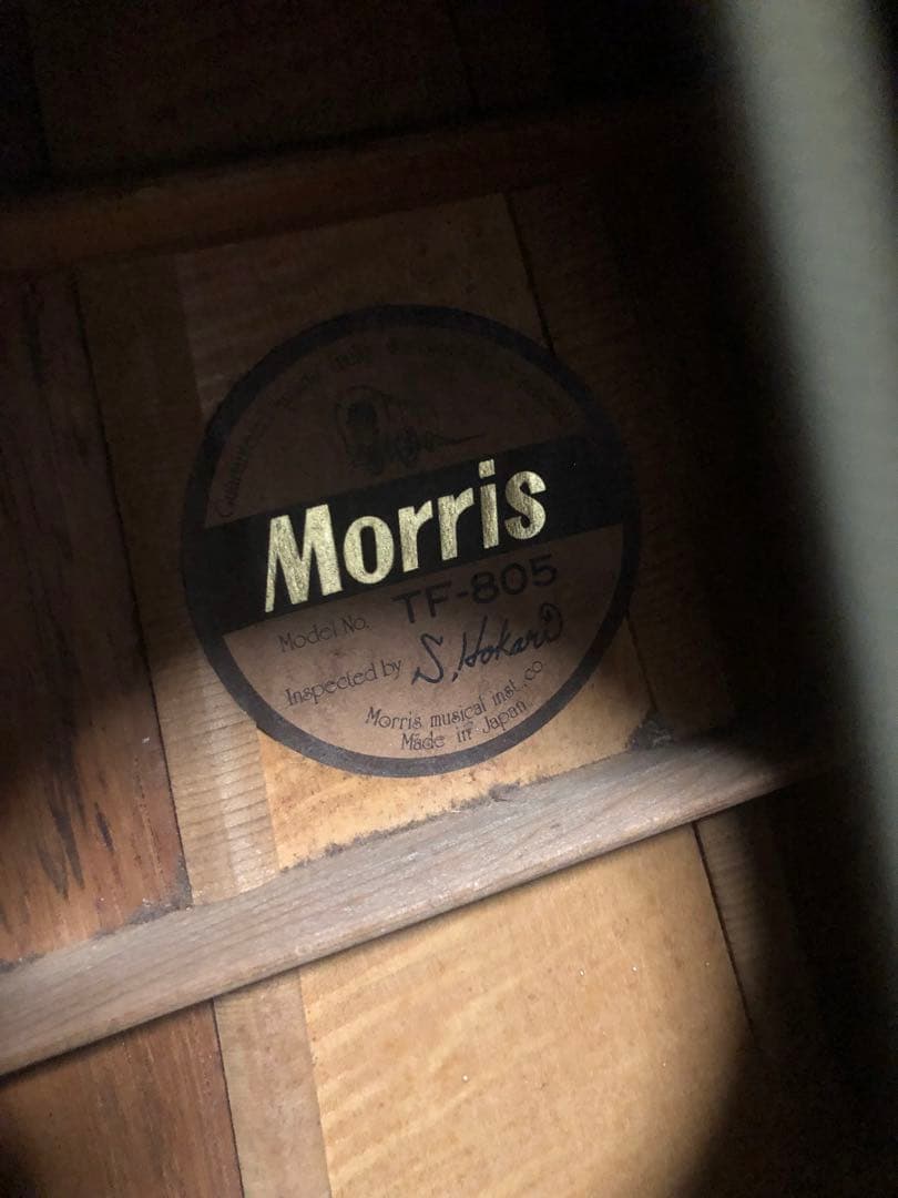 Morris TF-805 アコースティックギター　セミハードケース付き