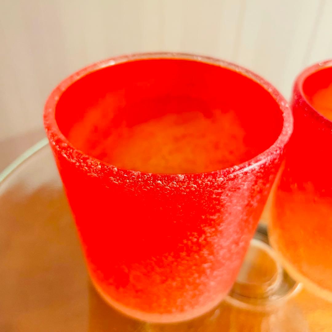 ✨新品未使用✨硝子工芸品 琉球ビードロ硝子 ペアグラス