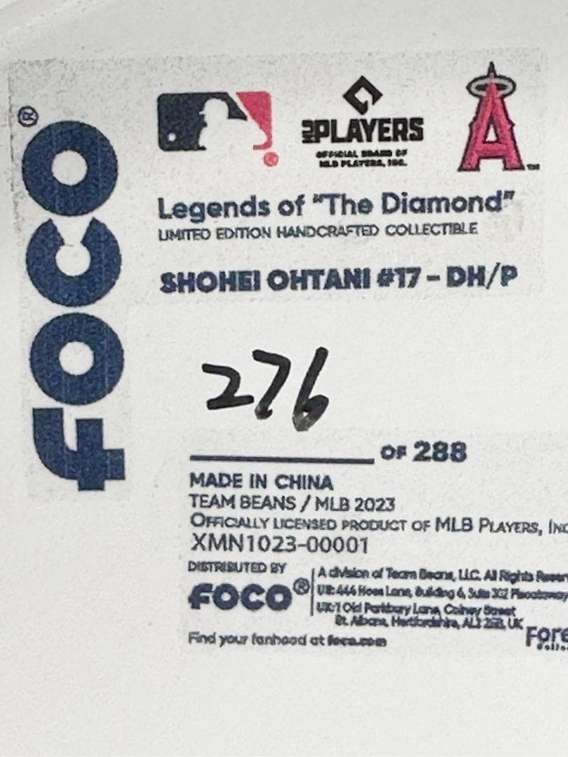 【限定品】大谷翔平 ボブルヘッド エンゼルス シティコネクトユニ