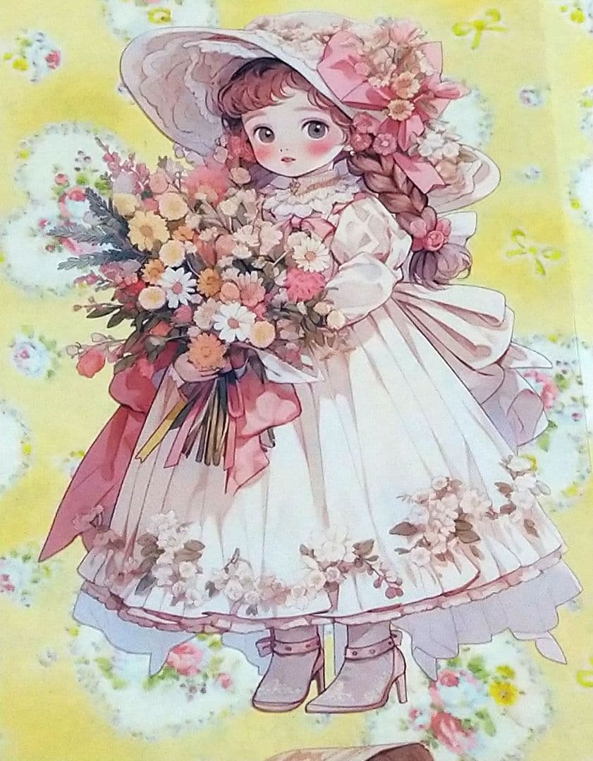 廃盤品✩再販✩J836＃几味甜风(PET)奶泡匣子切売り海外人物女の子AIマステ