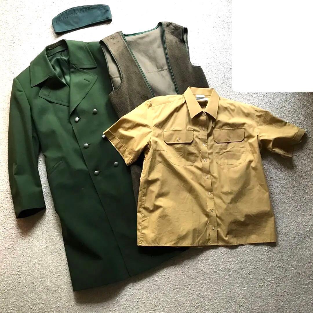 3点セット【ドイツ⭐️警察⭐️軍】トレンチコート⭐️シャツ⭐️ギャリソンキャップ