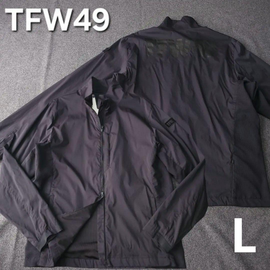 TFW49 背中ロゴネーム 長袖ゴルフブルゾンジャケット 黒 5 メンズ L