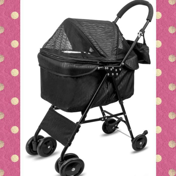 【❤快適で安心安全な設計❣高級感＆お洒落な北欧デザイン♪❤】4輪ペットカート