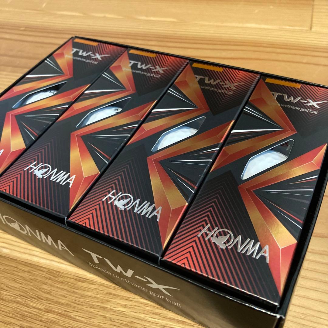 ホンマ　TW-X ツアーワールド ホワイト　3ダース　ゴルフボール