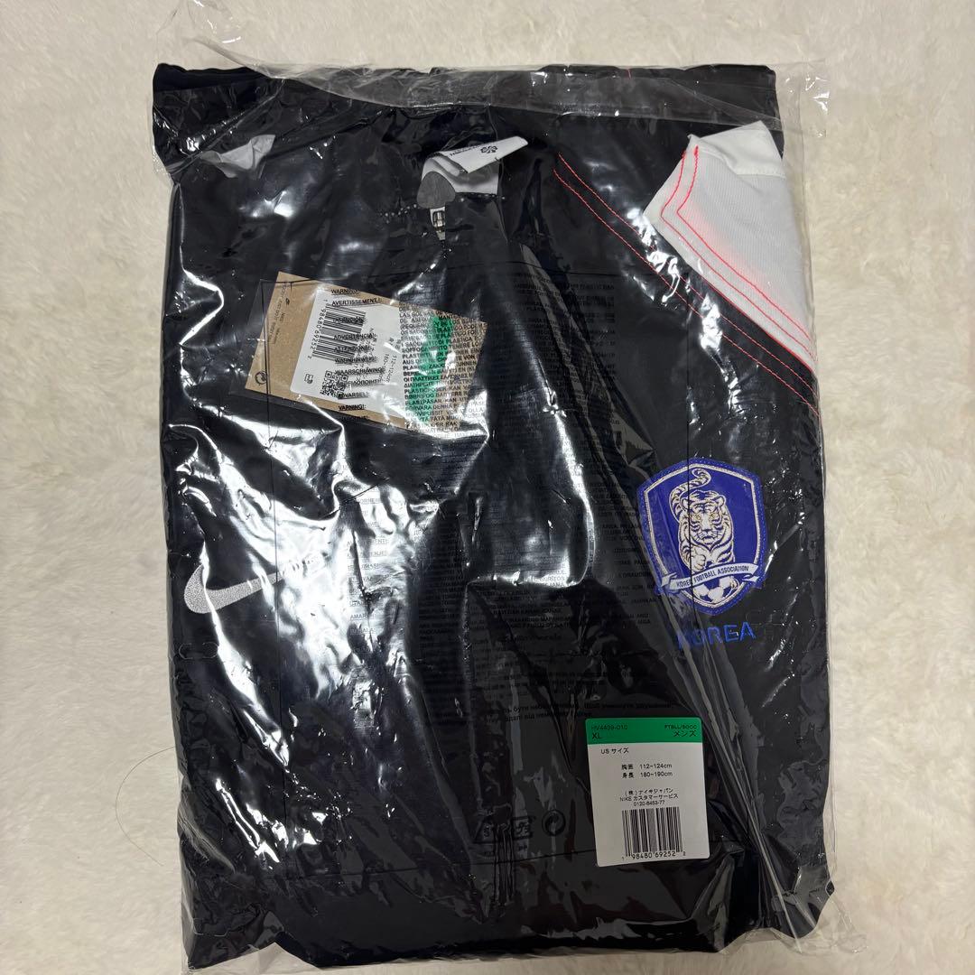 新品未使用タグ付 Nike サッカー ウィンドブレーカー 韓国 XL 黒