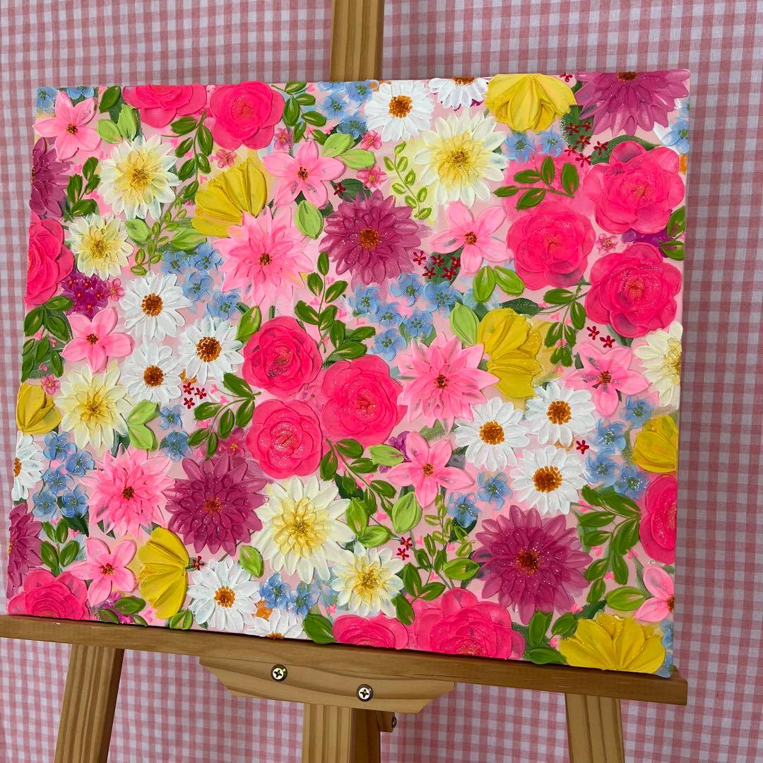 花の絵 花柄 ボタニカルアート 絵画 ガーデニング 庭 花 フラワー