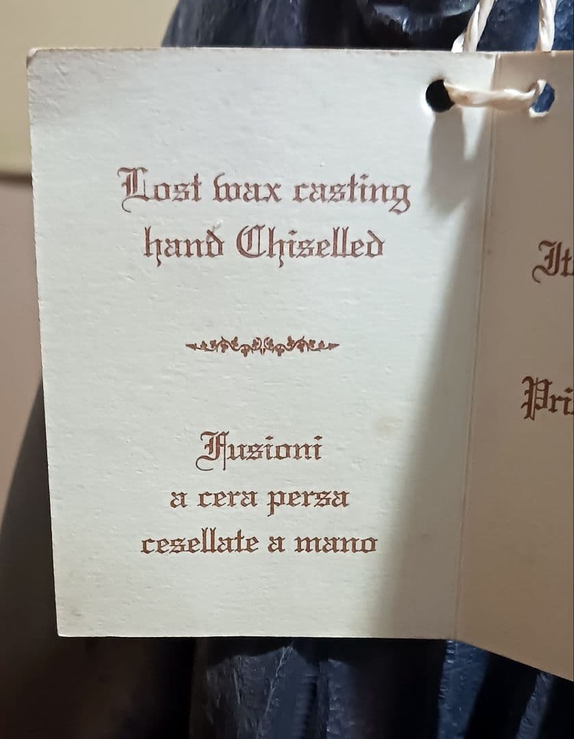 A.de.Luca 手彫り女神像 ブロンズ彫刻 大理石台座 アンティーク